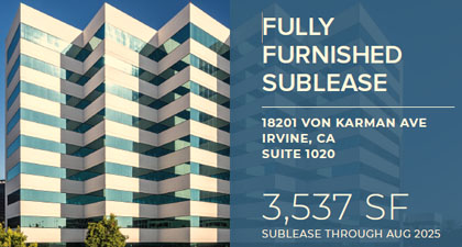 18201 Von Karman Sublease